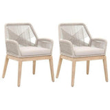 Loom Fabric Upholstered Dining Chair (Set Of 2)