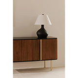 Dionne Wood and Metal Brown 4 Door Sideboard Sideboards LOOMLAN By Moe's Home