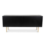 Dionne Wood and Metal Brown 4 Door Sideboard Sideboards LOOMLAN By Moe's Home