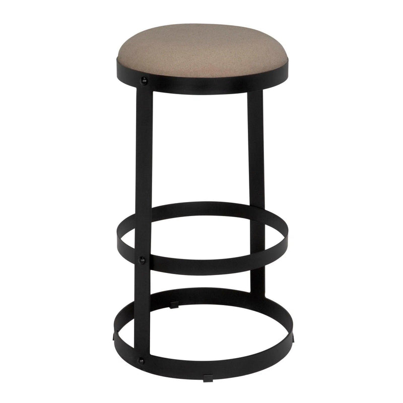 Dior Black Steel Bar Stool Bar Stools LOOMLAN By Noir