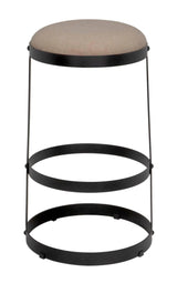 Dior Black Steel Bar Stool Bar Stools LOOMLAN By Noir