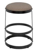 Dior Black Steel Counter Stool Counter Stools LOOMLAN By Noir