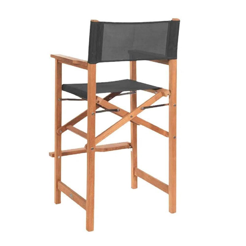 Director Teak Outdoor Counter Height Armchair Outdoor Counter Stools LOOMLAN By HiTeak