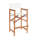 Director Teak Outdoor Counter Height Armchair Outdoor Counter Stools LOOMLAN By HiTeak