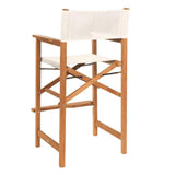 Director Teak Outdoor Counter Height Armchair Outdoor Counter Stools LOOMLAN By HiTeak