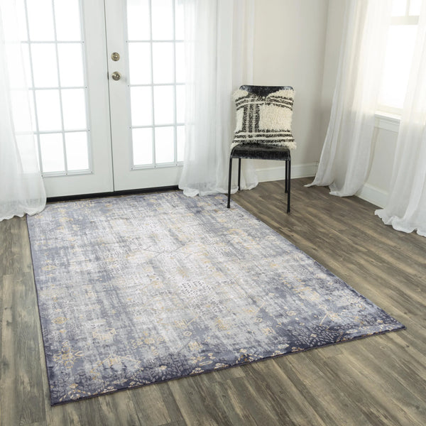 Dirk Diamond Gray Kitchen Hallway Runner Rug Area Rugs LOOMLAN By LOOMLAN