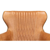 Disel Single Leather Accent Chair Accent Chairs LOOMLAN By Sarreid