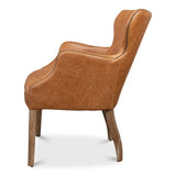 Disel Single Leather Accent Chair Accent Chairs LOOMLAN By Sarreid