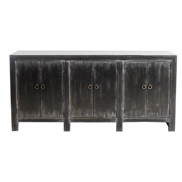 Distressed Black Sideboard Buffet Campana Sideboards LOOMLAN By Peninsula Home