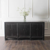 Distressed Black Sideboard Buffet Campana Sideboards LOOMLAN By Peninsula Home