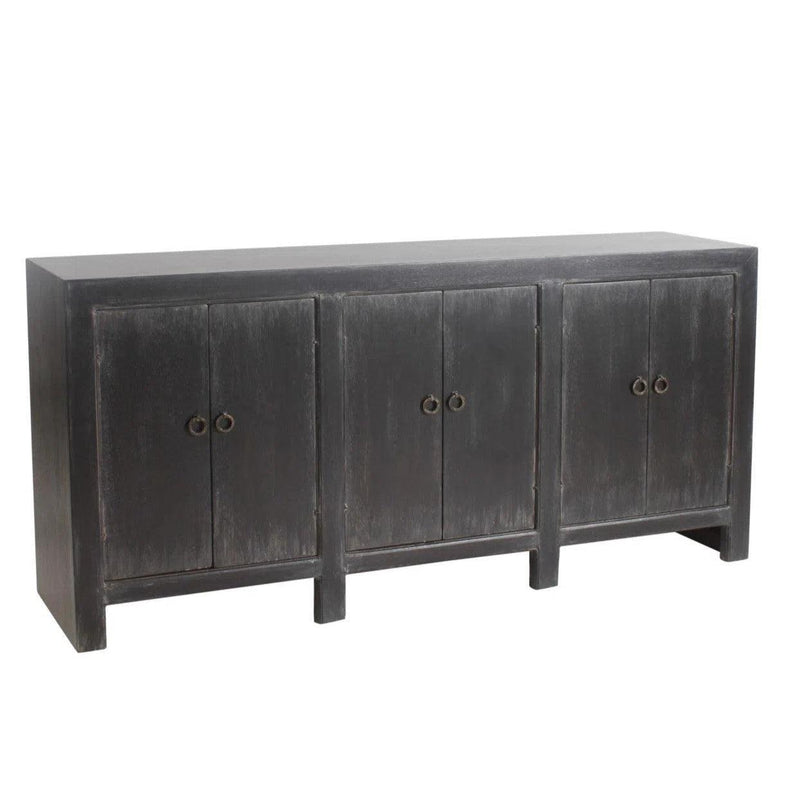 Distressed Black Sideboard Buffet Campana Sideboards LOOMLAN By Peninsula Home