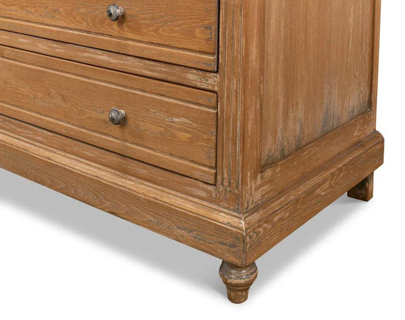 Distressed Chest with Drawers The Henry Barton Commode Dressers LOOMLAN By Sarreid