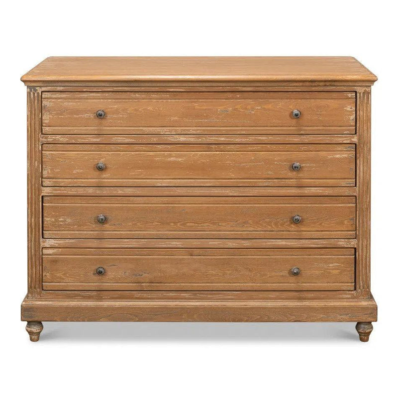 Distressed Chest with Drawers The Henry Barton Commode Dressers LOOMLAN By Sarreid