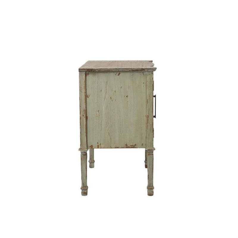 Distressed Willow Server Cabinet Accent Cabinets LOOMLAN By Furniture Classics