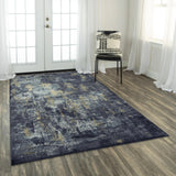 Dive Diamond Black Kitchen Hallway Runner Rug Area Rugs LOOMLAN By LOOMLAN