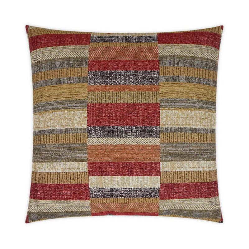 Diversity Flame Western Chic Red Large Throw Pillow With Insert Throw Pillows LOOMLAN By D.V. Kap