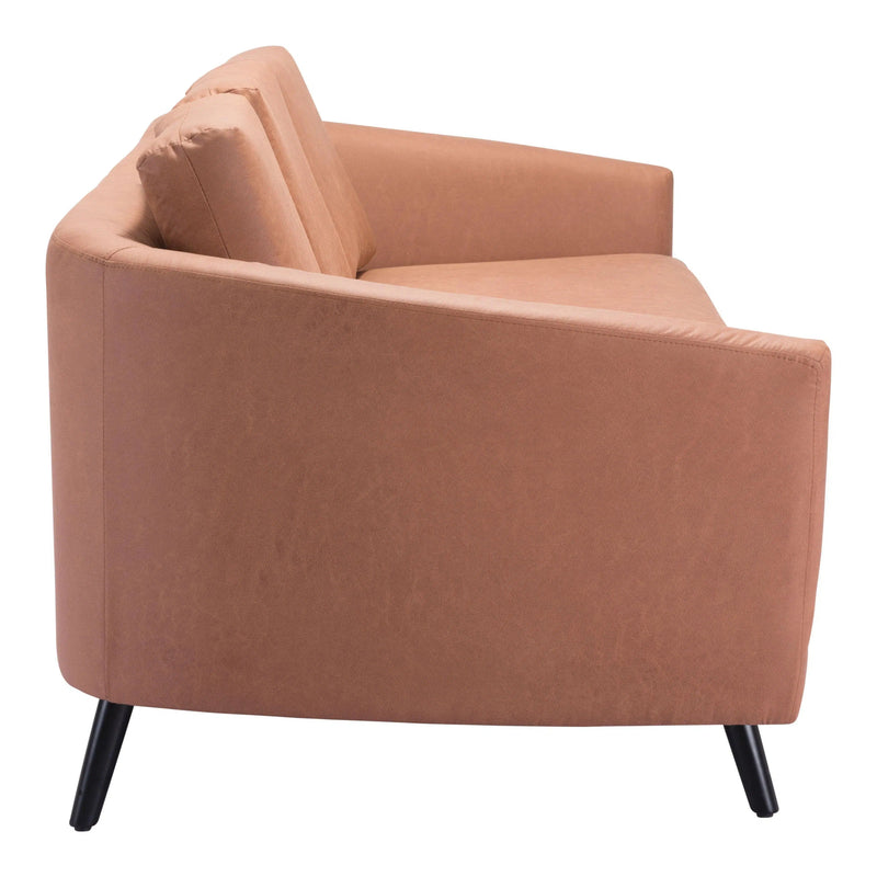 Divinity Sofa Brown Sofas & Loveseats LOOMLAN By Zuo Modern