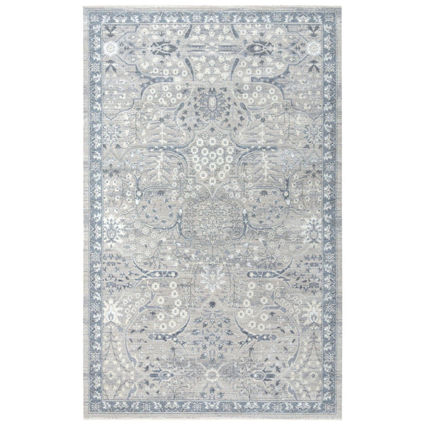 Djed Floral Blue Large Area Rugs For Living Room Area Rugs LOOMLAN By LOOMLAN