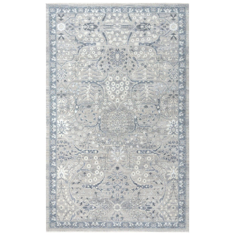 Djed Floral Blue Large Area Rugs For Living Room Area Rugs LOOMLAN By LOOMLAN