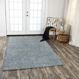 Djin Tweed Blue Large Area Rugs For Living Room Area Rugs LOOMLAN By LOOMLAN