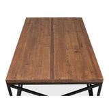 Dockworker Board Coffee Table Reclaimed Wood and Iron Coffee Tables LOOMLAN By Sarreid