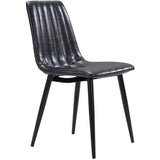 Dolce Leather Upholstered Armless Dining Chair (Set Of 2)