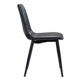 Dolce Leather Upholstered Armless Dining Chair (Set Of 2)