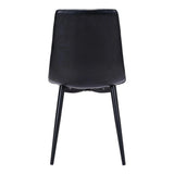 Dolce Leather Upholstered Armless Dining Chair (Set Of 2)