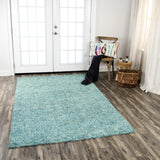 Dole Tweed Teal Large Area Rugs For Living Room Area Rugs LOOMLAN By LOOMLAN