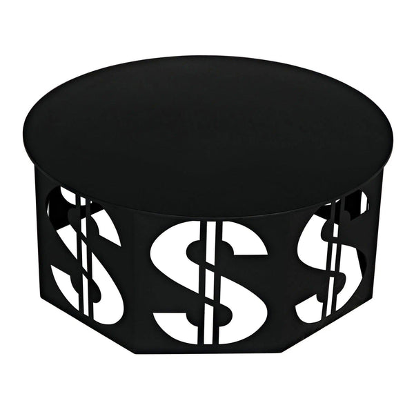 Dollar Coffee Table, Black Steel Coffee Tables LOOMLAN By Noir