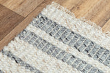 Doma Stripe Gray Area Rugs For Living Room Area Rugs LOOMLAN By LOOMLAN