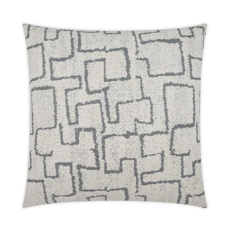 Domaine Grey Grey Throw Pillow With Insert Throw Pillows LOOMLAN By D.V. Kap