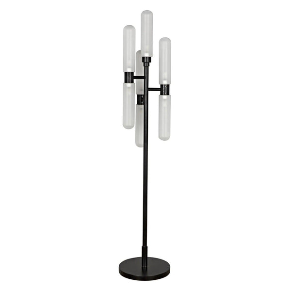 Dominique Floor Lamp, Black Metal Floor Lamps LOOMLAN By Noir