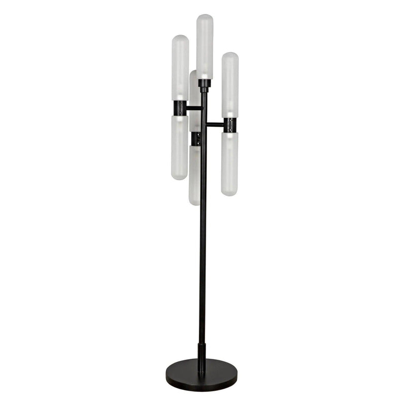 Dominique Floor Lamp, Black Metal Floor Lamps LOOMLAN By Noir