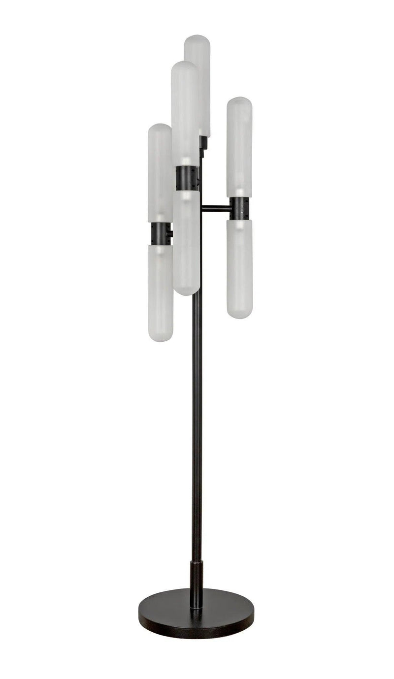 Dominique Floor Lamp, Black Metal Floor Lamps LOOMLAN By Noir