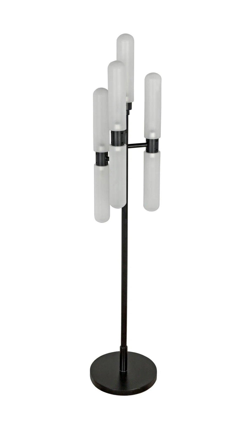 Dominique Floor Lamp, Black Metal Floor Lamps LOOMLAN By Noir