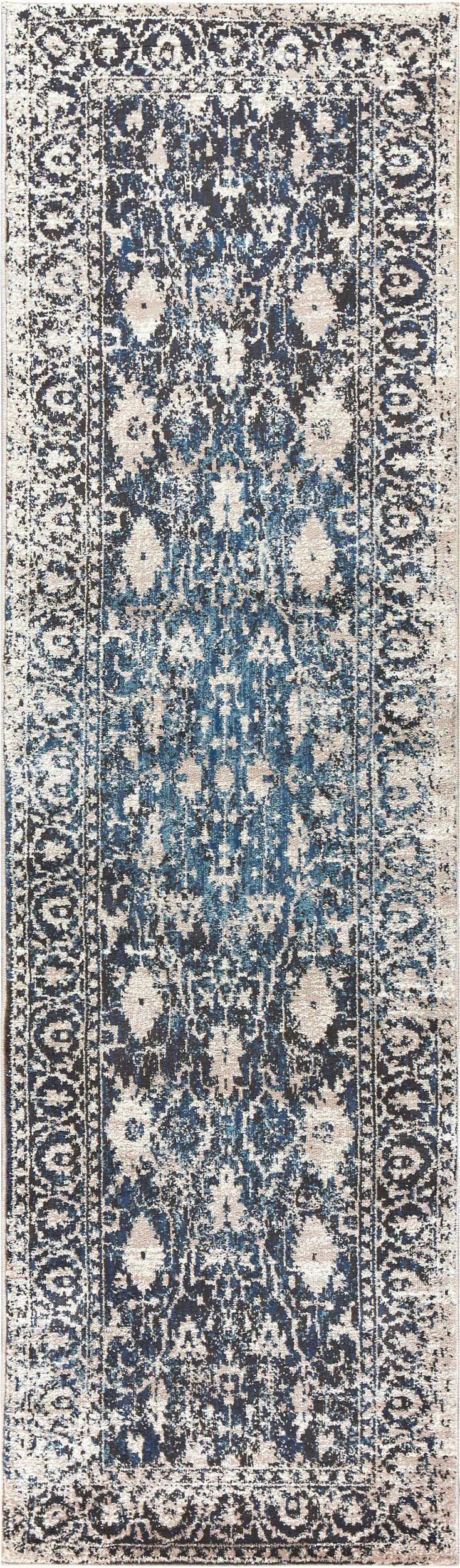 Doos Oriental Distress Brown Kitchen Hallway Runner Rug Area Rugs LOOMLAN By LOOMLAN