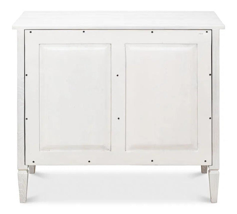 Dorris Bungalow Chest of Three Drawers White Chests LOOMLAN By Sarreid