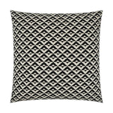 Double Diamond Modern Black Large Throw Pillow With Insert Throw Pillows LOOMLAN By D.V. Kap