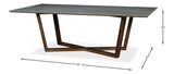 Double Pedestal Dining Table for 8 Dining Tables LOOMLAN By Sarreid