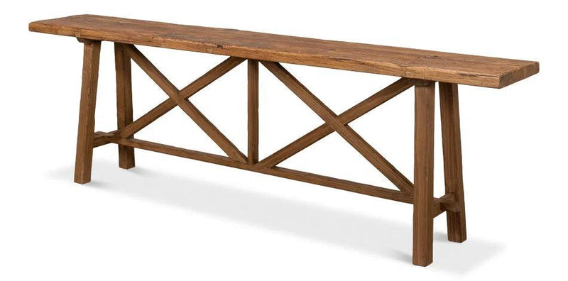 Double X Base Console Sofa Table Console Tables LOOMLAN By Sarreid