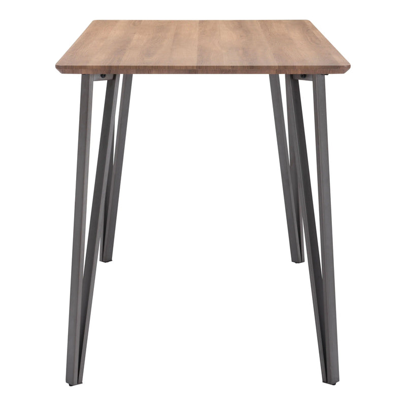 Doubs Counter Table Brown Counter Tables LOOMLAN By Zuo Modern