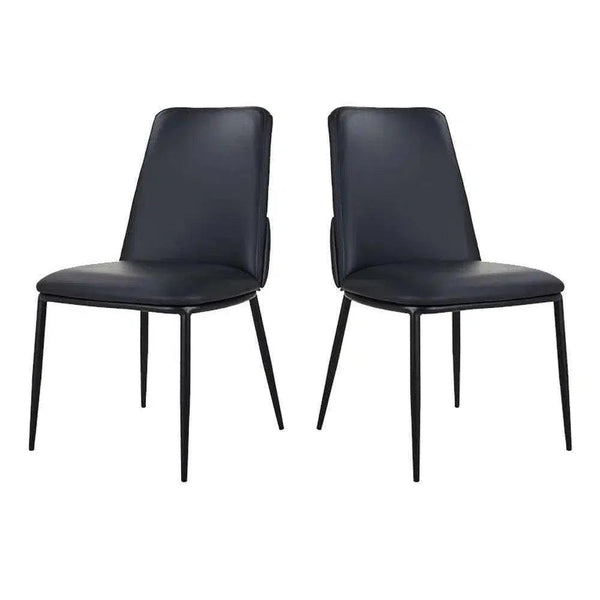 Douglas Leather Upholstered Armless Dining Chair (Set Of 2)