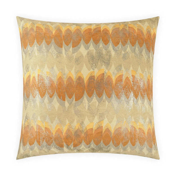 Dover Orange Throw Pillow With Insert Throw Pillows LOOMLAN By D.V. Kap