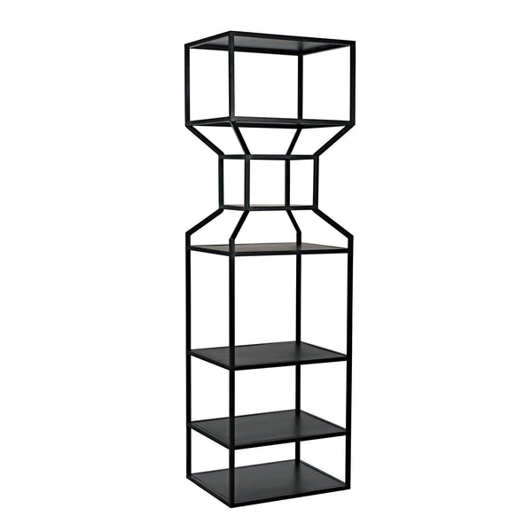 Downtown A Bookcase, Black Metal Bookcases LOOMLAN By Noir