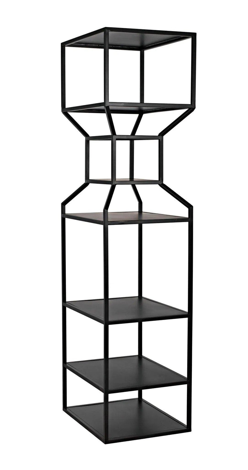 Downtown A Bookcase, Black Metal Bookcases LOOMLAN By Noir