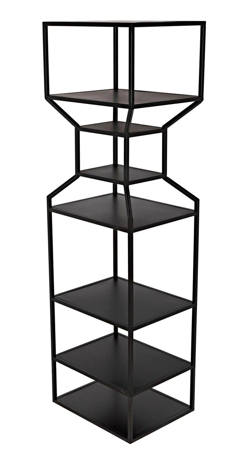 Downtown A Bookcase, Black Metal Bookcases LOOMLAN By Noir