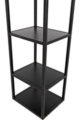 Downtown B Bookcase, Black Metal Bookcases LOOMLAN By Noir