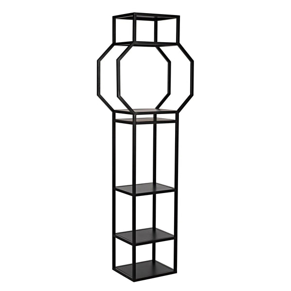 Downtown B Bookcase, Black Metal Bookcases LOOMLAN By Noir