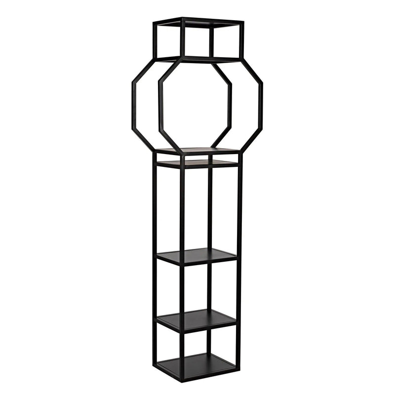 Downtown B Bookcase, Black Metal Bookcases LOOMLAN By Noir